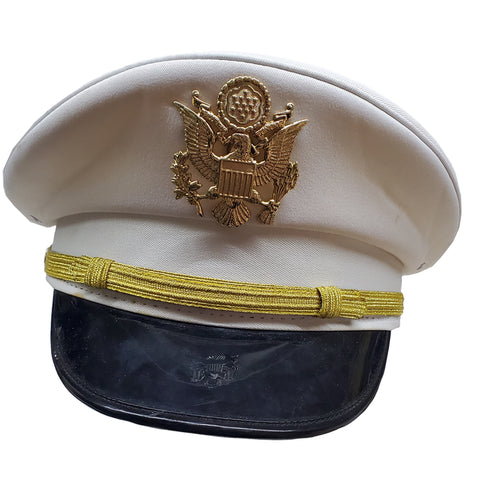 Vintage US Army Dress Cap -White