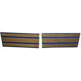 Russian Officer Golden Shoulder Boards - Blue/Gold