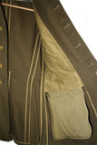 SALE Vintage 1940"s WWII US Army Sergeant Jacket - Green