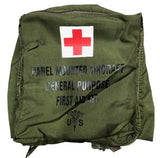 Vintage US Military Panel Mounted Aircraft First Aid Kit Pouch