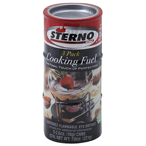 Sterno 3-Pack Cooking Fuel Gel
