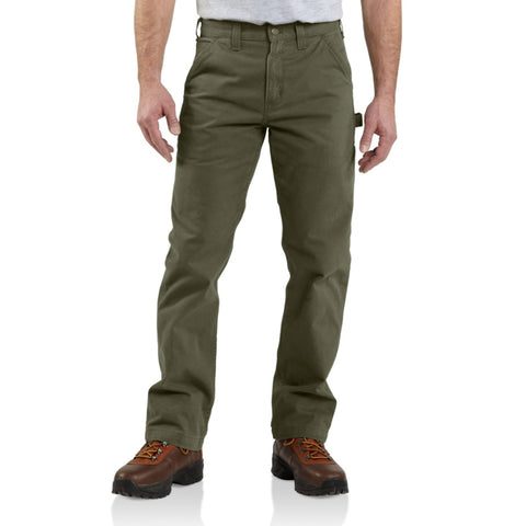 Carhartt Pants - Relaxed fit Washed Twill Dungaree - Army Green