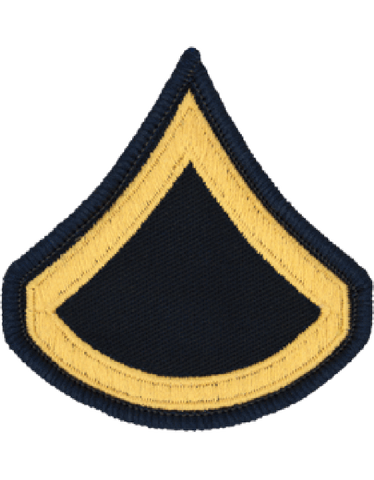 Patch - Chevron Army Dress - Gold on Blue (Pair) Hahn's World of Surplus & Survival Patch - Chevron Army Dress - Gold on Blue (Pair) Hahn's World of Surplus & Survival