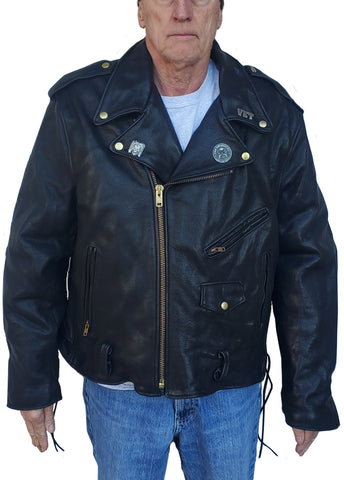 SALE Chrome Gear Heavy Duty Motorcycle Leather Jacket