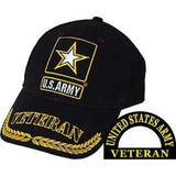 Eagle Emblems U.S. Army Logo Veteran Ball Cap Black (EM-CP00113) - Hahn's World of Surplus & Survival