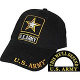 Eagle Emblems U.S. Army Ball Cap - Black (EM-CP00121) - Hahn's World of Surplus & Survival