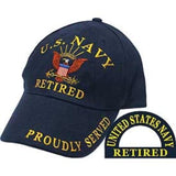 Eagle Emblems U.S. Navy Retired Ball Cap - Navy (EM-CP00205) - Hahn's World of Surplus & Survival