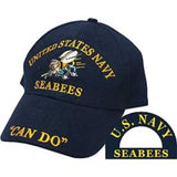 Eagle Emblems US Navy Seabees Ball Cap - Navy (EM-CP00207) - Hahn's World of Surplus & Survival