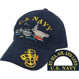 Eagle Emblems USN Ship Fleet Ball Cap - Navy (EM-CP00208) - Hahn's World of Surplus & Survival