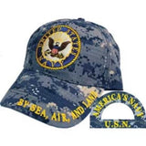 Eagle Emblems USN Logo Ball Cap - Blue Digital (EM-CP00215) - Hahn's World of Surplus & Survival