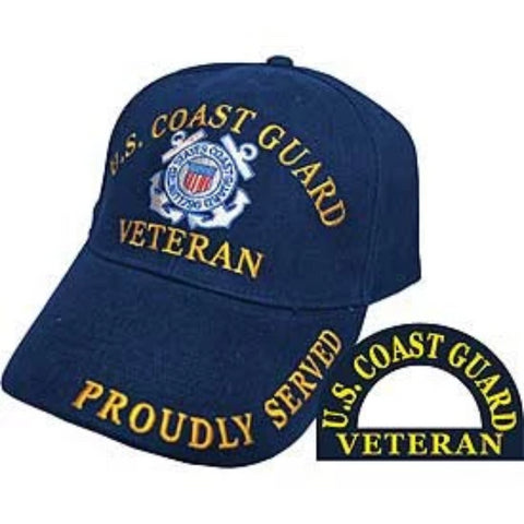 Eagle Emblems Coast Guard Veteran Ball Cap - Navy (EM-CP002780) - Hahn's World of Surplus & Survival