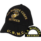 Eagle Emblems U.S. Marine Corps Retired Ball Cap - Black (EM-CP00303) - Hahn's World of Surplus & Survival