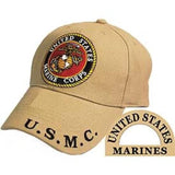 Eagle Emblems United States Marine Corp Ball Cap - Tan (EM-CP00328) - Hahn's World of Surplus & Survival