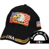 Eagle Emblems USA/Eagle Ball Cap - Black (EM-CP02010) - Hahn's World of Surplus & Survival