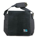 DoLife Attached Black Canvas Messenger Bag