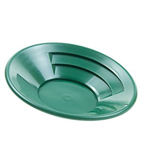 SE 8-14" Dual Riffles Green Plastic Gold Pan