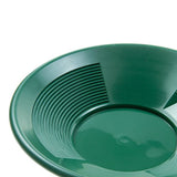 SE 8-14" Dual Riffles Green Plastic Gold Pan