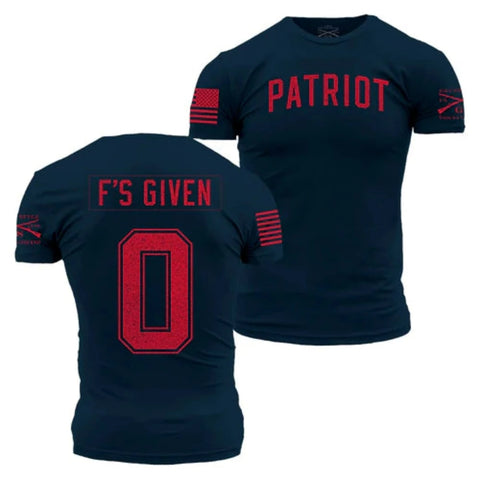 T-Shirt -  "Patriotic Zero F’s Given"