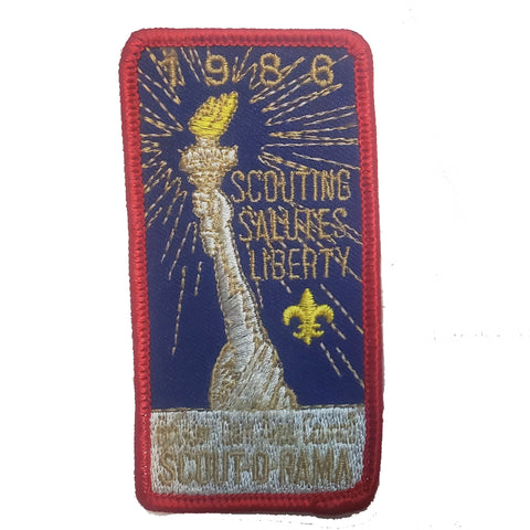 Patch - 1986 Scouting Salutes Liberty Scout-O-Rama (B1-E57)