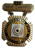 SALE Vintage N.R.A. Northwestern Rifle Champion 1935 Gold Medal