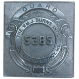 SALE Obsolete Badge - Guard WMJ Burns Int'l Detective Agency