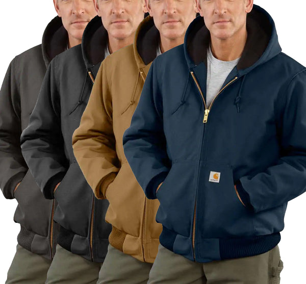 Carhartt men's quilted flannel lined duck active jacket sale