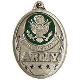 Eagle Emblems Key Ring-Army Logo Zinc-PWT (1-5/8") (EM-KC2036) - Hahn's World of Surplus & Survival