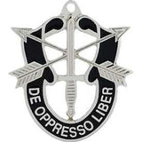 Eagle Emblems Key Ring-Army,Spec. Forces Zinc PWT (1-5/8") (EM-KC2043) - Hahn's World of Surplus & Survival