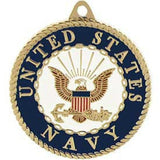 Eagle Emblems Key Ring-USN Logo Zinc PWT (1-1/2") (EM-KC2078) - Hahn's World of Surplus & Survival
