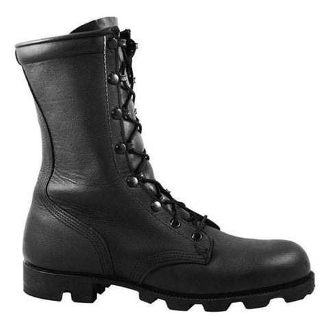 McRae 6189 USA MADE All-Leather Combat Boot with Panama Sole - Black