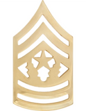 Rank - U.S. Army - Enlisted Gold Metal - Dress Insignias