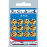 Insignia Pin Back - Metal or Rubber Clutch with or without Allen Wrench