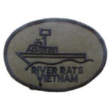 Eagle Emblems Inc.Vietnam River Rat Subdued Collectors Patch (EM-PM0019) - Hahn's World of Surplus & Survival