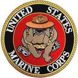 Eagle Emblems  PATCH-USMC,BULLDOG (BLK/YLW) (10") (PM9048) - Hahn's World of Surplus & Survival