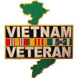 Eagle Emblems  PATCH-VIETNAM,VETERAN,SVC RIBBONS (12") (PM9093) - Hahn's World of Surplus & Survival