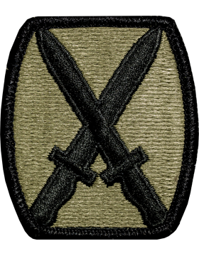 Patch - 10th Mountain Division Scorpion w/ Fastener
