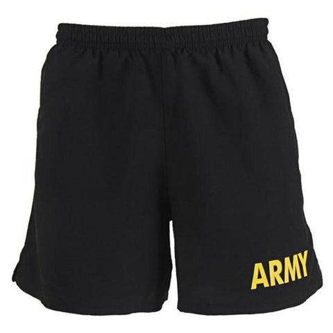 Shorts - PT - Black w/Army in Gold
