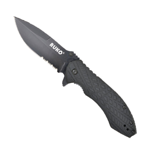 RUKO 182SBBK Tactical Folder Knife
