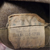 Vintage WWII Army Garrison Cap 100% Wool - Green