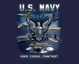 Joe Blow Tees Honor Courage Committment - Navy T-Shirt (JBT-TAHCC) - Hahn's World of Surplus & Survival