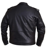 UNIK Traditional Leather Biker Jacket - Black