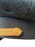 Vintage US Army Officer Kingform Cap w/Badge & Scrambled Eggs (7663)
