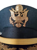 Vintage US Army Officer Kingform Cap w/Badge & Scrambled Eggs (7663)