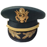 Vintage US Army Officer Kingform Cap w/Badge & Scrambled Eggs (7663)