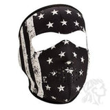 Zan Headgear Full Mask Neoprene Black/White Vintage Flag (ZH-WNFM091) - Hahn's World of Surplus & Survival