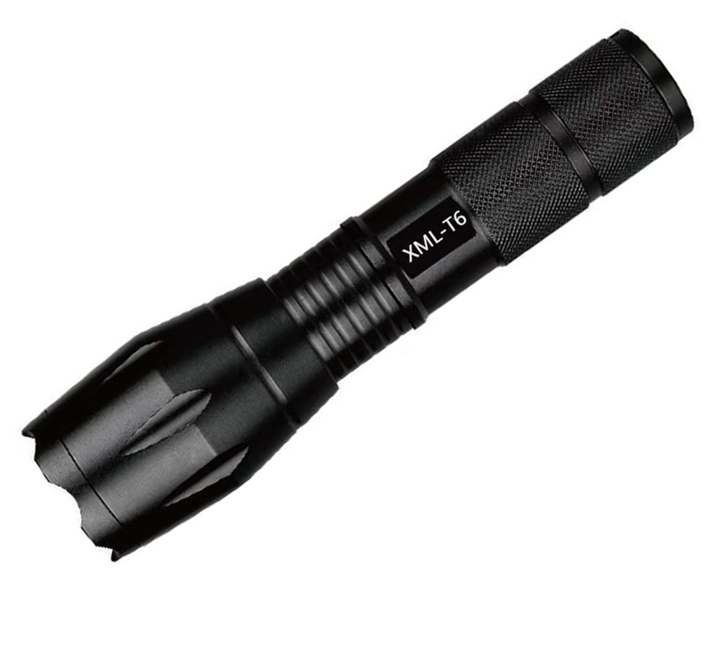Tactical Flashlight, XML T6 Ultra Bright LED w/Adjustable Focus & 5 Li ...
