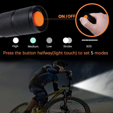 85000lm rechargeable torch hiking t6 tactical led flashlight Tactical Flashlight, XML T6 Ultra Bright LED (XML-T6) – Hahn's World of Surplus & Survival