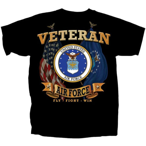 T-Shirt - Air Force Veteran Flags