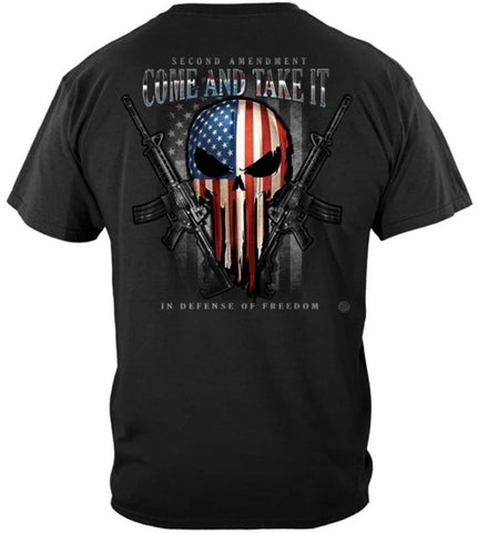 Erazor Bits T-Shirt - 2nd Amendment Skull of Freedom (RN2394)