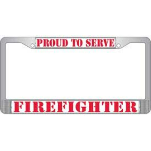 License Plate Frame - Firefighter
